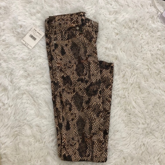NWT Free People Snakeskin Pants - Picture 5 of 5